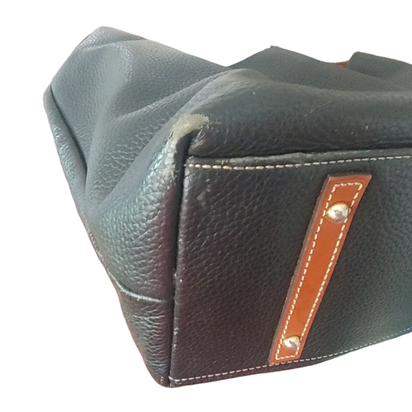 Dooney & Bourke Pebble Grain Logo Lock Shoulder Bag Hobo Purse - Picture 13 of 16